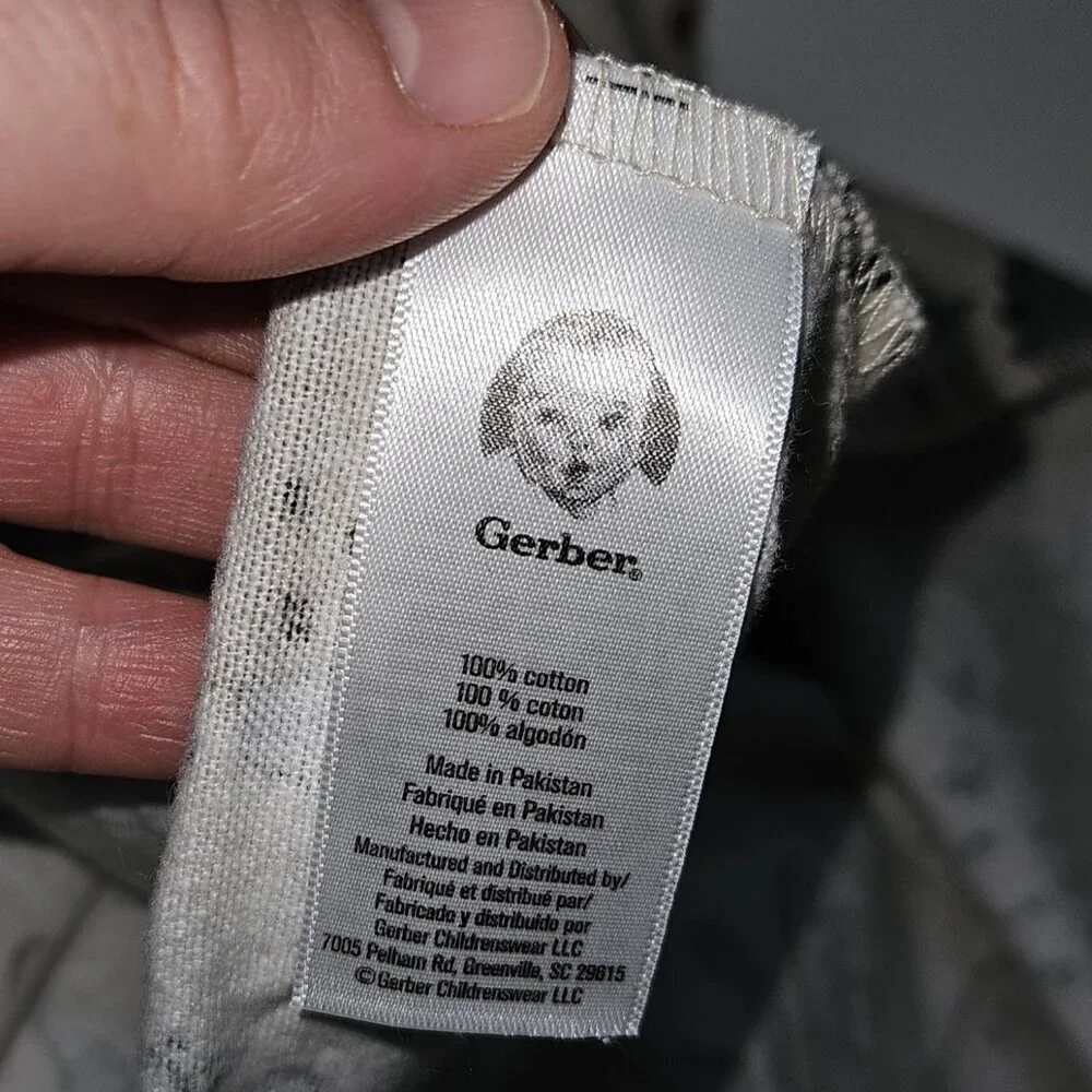 Gerber Tan Dinosaur Receiving Blanket 100% Cotton Brown Volcano I Have Big Idea